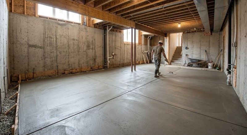 Basement Concrete Installation in El Paso County, CO