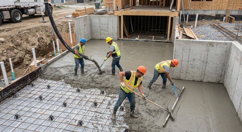 Basement Concrete Installation in Larkspur, CO