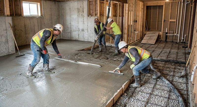 Basement Slab Installation in Woodland Park, CO