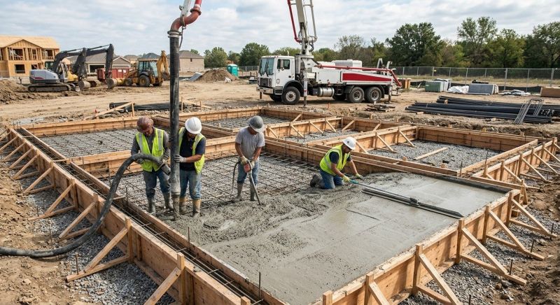 Concrete Foundation Installation in Larkspur, CO