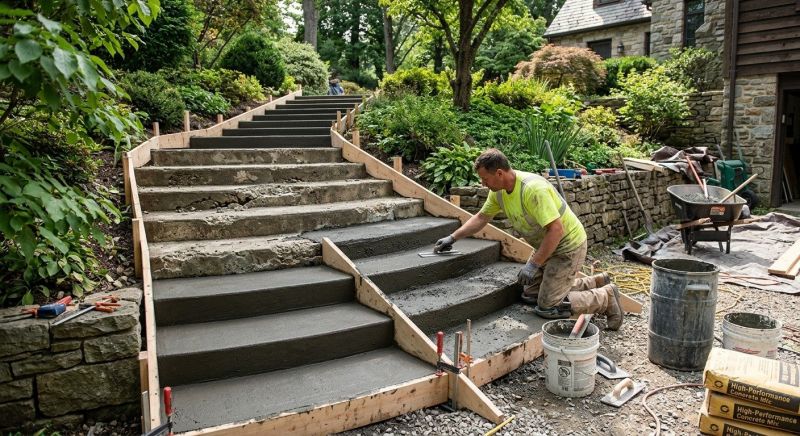Concrete Stairs Installation in Larkspur, CO