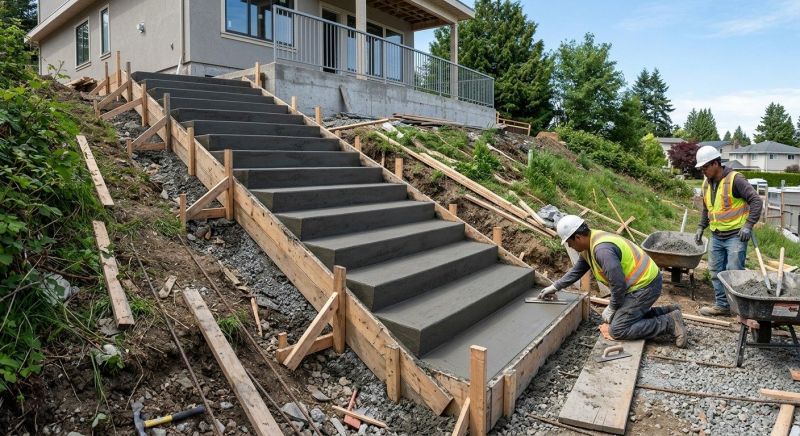 Concrete Stairs Installation in Larkspur, CO