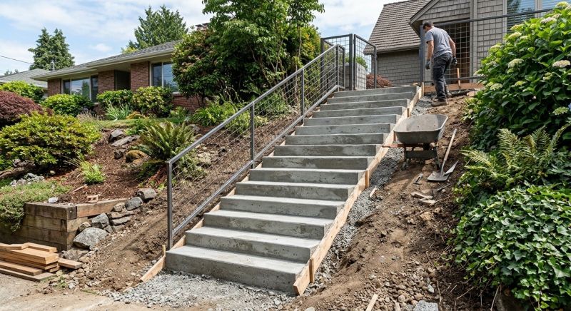 Concrete Stairs Installation in Larkspur, CO