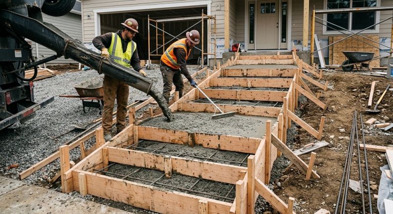 Concrete Steps Pouring in Woodland Park, CO