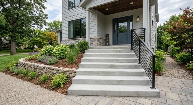 Entryway Stairs Installation in Woodland Park, CO