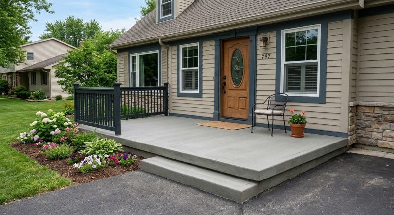 Porch Slab Installation in Woodland Park, CO