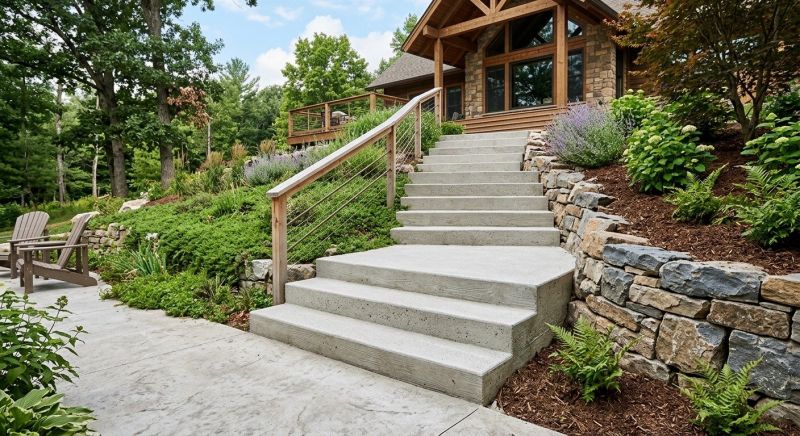 Poured Steps Installation in Cripple Creek, CO