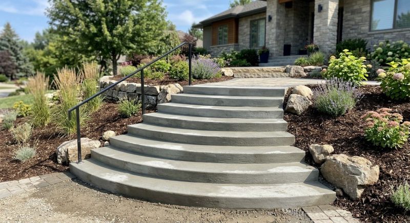 Poured Steps Installation in Larkspur, CO