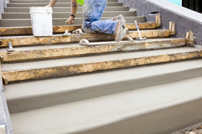 Poured Steps Installation in Monument, CO