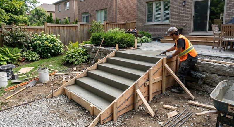 Poured Steps Installation in Sedalia, CO