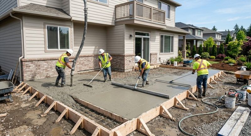 Veranda Pouring in Woodland Park, CO
