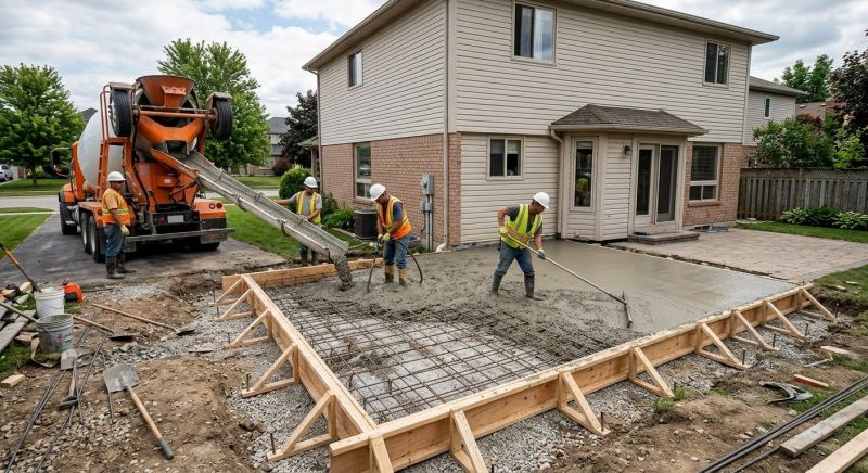 Veranda Pouring in Woodland Park, CO